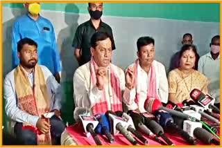 central minister Sarbananda Sonowal visited at Thaora