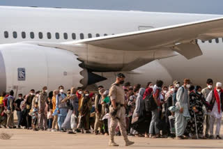 Women football players leave Afghanistan on evacuation flight