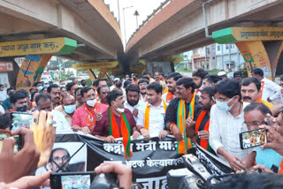 BJP workers agitate against Maha govt over Union minister Rane''s arrest