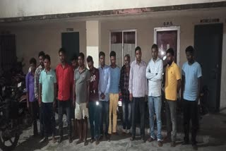 police arrested 14 gamblers in Giridih