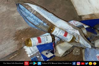 used injection vials and syringes found in toilet of eklavya sports stadium agra
