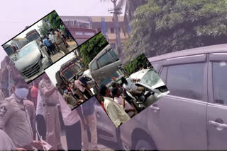 road accident in front of nakkapalli police station