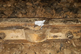Rail track fracture