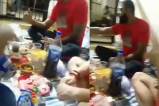 video viral of Tihar jail prisoners enjoying liquor