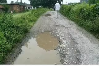 roads damaged by rain