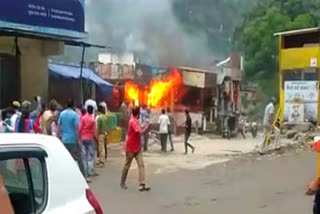 chamoli fire on sweet shop