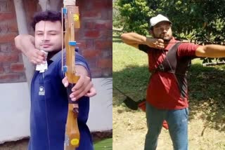 विवेक चिकारा  latest news in hindi  hindi news  news in hindi  latest olympic news  news in hindi  टोक्यो गए तीरंदाज विवेक  Archer Vivek went to Tokyo  uttar pradesh  uttar pradesh samachar  तीरंदाज विवेक चिकारा