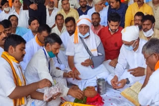 Kalyan Singh's ashes immersed in Ganga at Narora Ghat