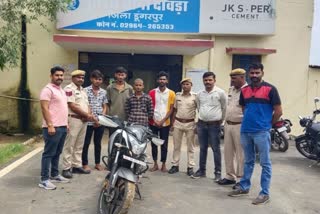 bike robbery gang, Dungarpur news