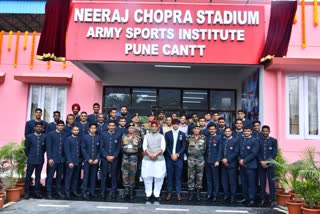 Indian Olympians and Neeraj Chopra Stadium