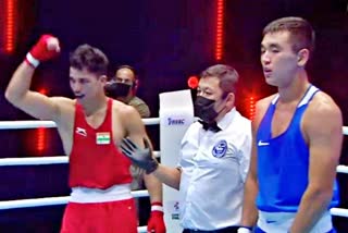 Asian youth  boxing final  Indian Asian youth  एशियाई युवा मुक्केबाजी  विश्वमित्र चोंगथाम  दुबई में चल रही एशियाई युवा चैम्पियन शिप  सुरेश विश्वनाथ  जयदीप रावत  Vishwamitra Chongtham  Asian Youth Champion Ship running in Dubai  Suresh Vishwanath  Jaideep Rawat