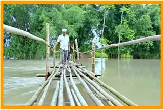 Dergaon Flood effceted area visited by Mla Mrinal Saikia