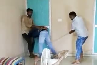 young man beating