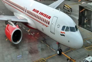 इंडिया विमान का टायर फटा