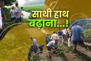 youth started cleaning lakes by themselves in hazaribag