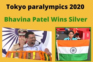 tokyo paralympics delhi cm arvind kejriwal congratulates bhavina patel