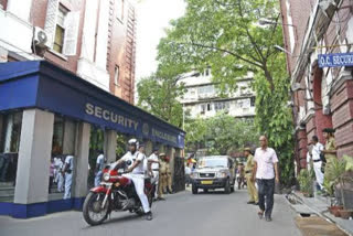 High Security in Border Areas of Kolkata and State Police by Lalbazar