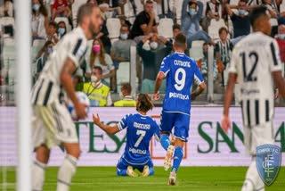 ക്രിസ്റ്റ്യാനോ റൊണാൾഡോ  Ronaldo  Juventus  Italy Serie A  യുവന്‍റസ്  സിരി എ  എംപോളി  ലിയോണാര്‍ഡോ മാന്‍ക്യൂസോ  ഡിബാല  ഇന്‍റര്‍ മിലാന്‍