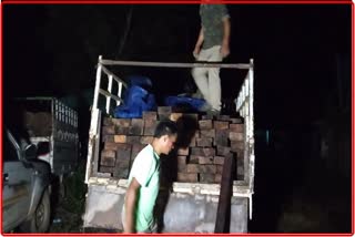 Two persons apprehanded illigal timbers at bokoliaghat