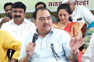 ncp leader eknath khadse criticized bjp over ed investigation jalgaon