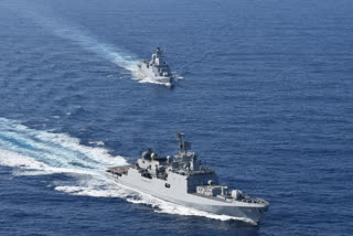 Indian Navy's maiden exercise with Algerian Navy