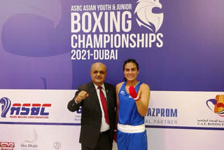 DC Kinnaur congratulates Sneha on winning gold in Asian Youth and Junior Boxing Competition held in Dubai