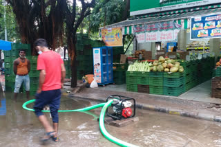 Waterlogging on Delhi roads