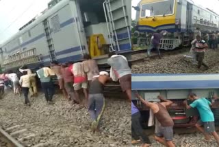 ट्रेन में धक्का मारने का वीडियो