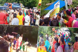 Villagers tore mla poster