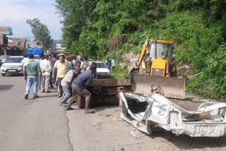 action on illegally keeping scrap on NH in Bilaspur