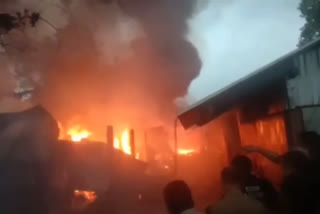 Massive fire broke out at Kayakuchi