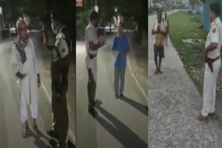 सुबह सैर करने वालों से पुलिस ने बोला गुड मॉर्निग