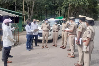 Kerala- Karnataka border inspected by IGP Praveen madhukar