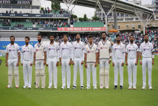 IND vs ENG 4th test : Indian team wears black-armbands in memory of Vasu Paranjpe
