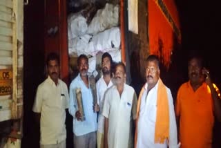 Illegal transportation of  cattle bones in chikkaballapur