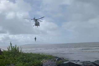 Maharashtra: Coast Guard rescues man from suspicious stranded boat near Bhuigaon beach