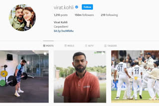 Virat Kohli reach 150 million followers on Instagram