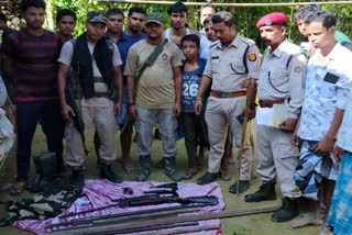 arms and ammunitions seized at karimganj