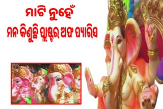 ମାଟି ମୂର୍ତ୍ତି ପରିବର୍ତ୍ତେ ଅଧିକ ଆକର୍ଷଣୀୟ କରୁଛନ୍ତି ପ୍ଲାଷ୍ଟର ଅଫ ପ୍ୟାରିସ ମୂର୍ତ୍ତି