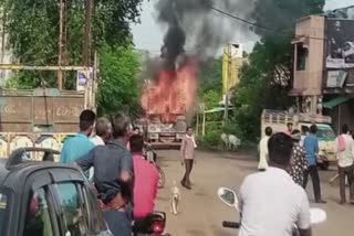 fire in truck