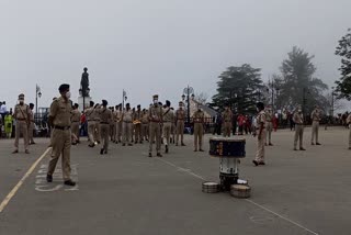 पुलिस परेड के लिए रिज पर तैयारियां शुरू