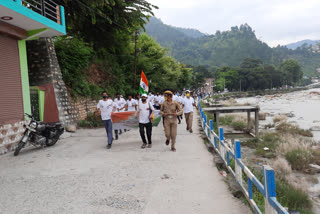 बागेश्वर में अमृत महोत्सव के तहत हुआ फ्रीडम रन का आयोजन