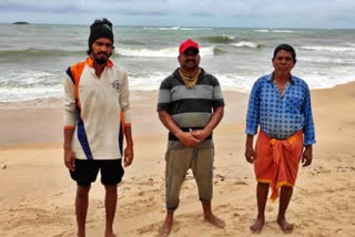 :Three fishermen rescued in Udupi
