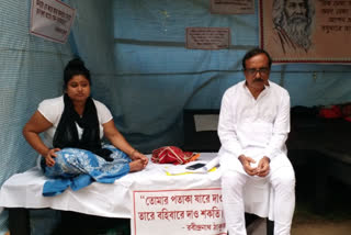 student agitation and hunger strike continues in Visva-Bharati