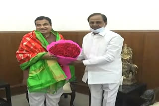 cm kcr met union minister gadkari