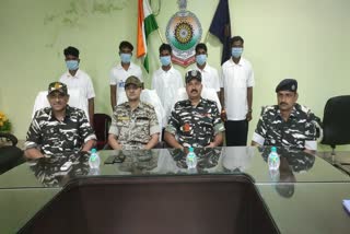 Surrender of five Naxalites including