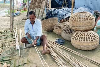 সঙ্কটে নদিয়ার ঝুড়ি তৈরির সঙ্গে যুক্ত একাধিক পরিবার