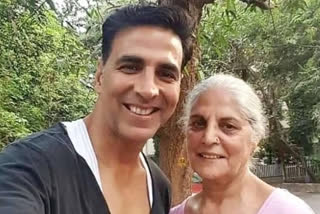 akshay kumar mother aruna bhatia in icu, actor returned back to Mumbai from uk