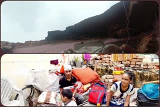 double story house roof Fallen