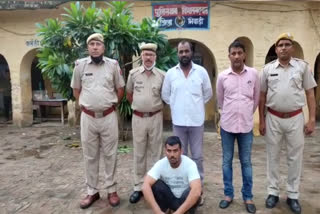 पांच लाख फिरौती, व्यापारी बंधक , पुलिस ने मुक्त कराया,  गुजरात के व्यापारी बंधक ,five lakh ransom , merchant hostage, police freed, a crook arrested, alwar news